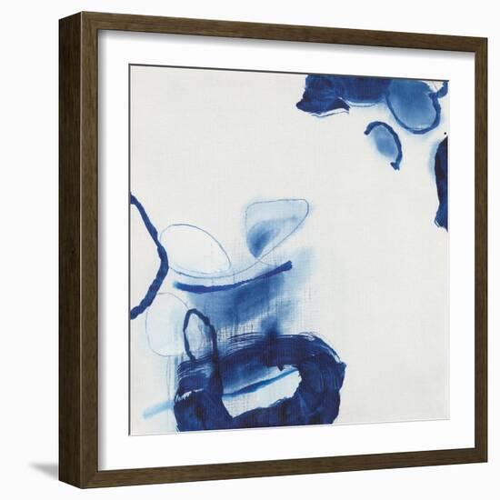 Minimalist Blue & White I-Jodi Fuchs-Framed Art Print