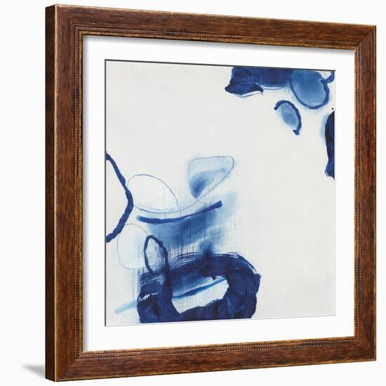 Minimalist Blue & White I-Jodi Fuchs-Framed Art Print