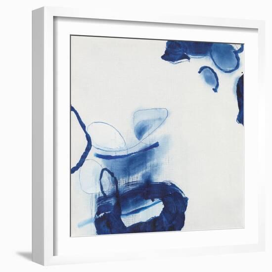 Minimalist Blue & White I-Jodi Fuchs-Framed Art Print