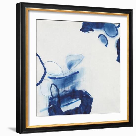 Minimalist Blue & White I-Jodi Fuchs-Framed Art Print