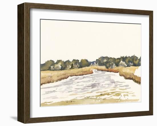 Minimalist Coastline II-Dianne Miller-Framed Art Print