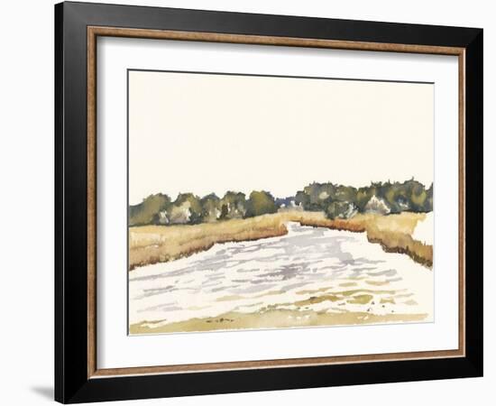 Minimalist Coastline II-Dianne Miller-Framed Art Print