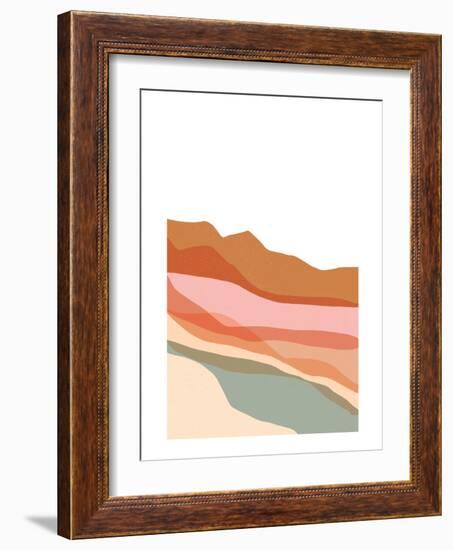 Minimalist Desert Landscape 2-null-Framed Art Print