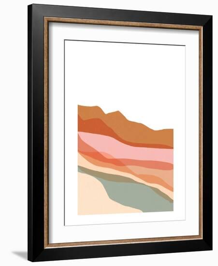 Minimalist Desert Landscape 2-null-Framed Art Print