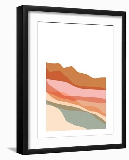 Minimalist Desert Landscape 2-null-Framed Art Print