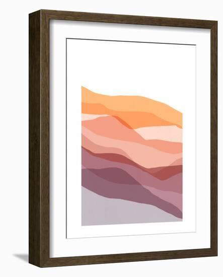 Minimalist Desert Landscape-null-Framed Art Print