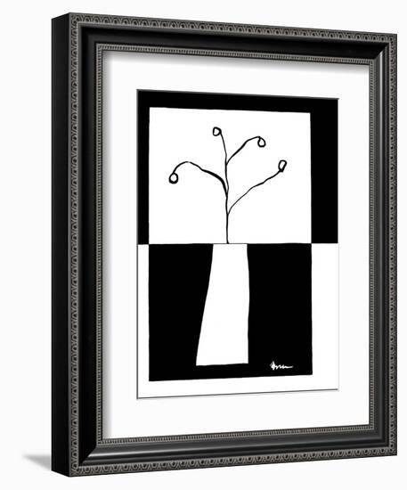 Minimalist Flower in Vase III-Jennifer Goldberger-Framed Premium Giclee Print