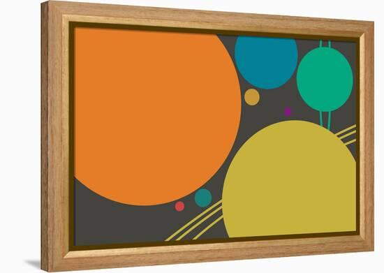 Minimalist Planets-null-Framed Stretched Canvas