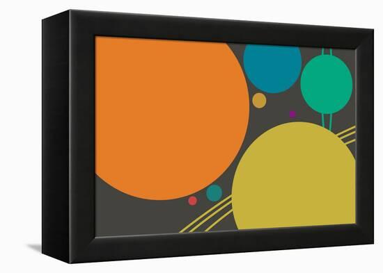 Minimalist Planets-null-Framed Stretched Canvas