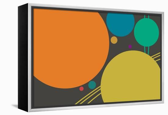 Minimalist Planets-null-Framed Stretched Canvas