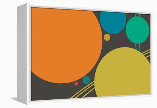 Minimalist Planets-null-Framed Stretched Canvas