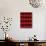 Minimalist Red Plaid Design 01-LightBoxJournal-Giclee Print displayed on a wall