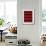 Minimalist Red Plaid Design 01-LightBoxJournal-Framed Giclee Print displayed on a wall
