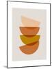 Minimalist Stacked Bowls 1-null-Mounted Art Print