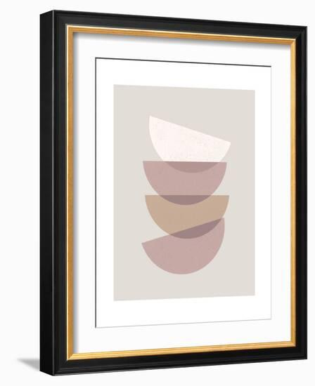 Minimalist Stacked Bowls 2-null-Framed Art Print