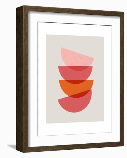 Minimalist Stacked Bowls 3-null-Framed Art Print