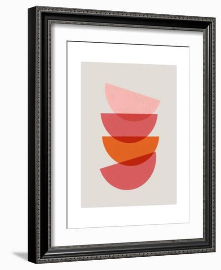 Minimalist Stacked Bowls 3-null-Framed Art Print