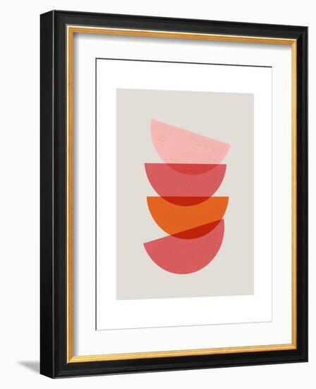 Minimalist Stacked Bowls 3-null-Framed Art Print