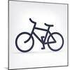 Minimalistic Bicycle Icon-pashabo-Mounted Art Print