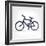 Minimalistic Bicycle Icon-pashabo-Framed Art Print