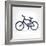 Minimalistic Bicycle Icon-pashabo-Framed Premium Giclee Print