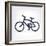 Minimalistic Bicycle Icon-pashabo-Framed Premium Giclee Print