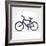 Minimalistic Bicycle Icon-pashabo-Framed Premium Giclee Print