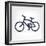 Minimalistic Bicycle Icon-pashabo-Framed Premium Giclee Print