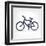 Minimalistic Bicycle Icon-pashabo-Framed Art Print