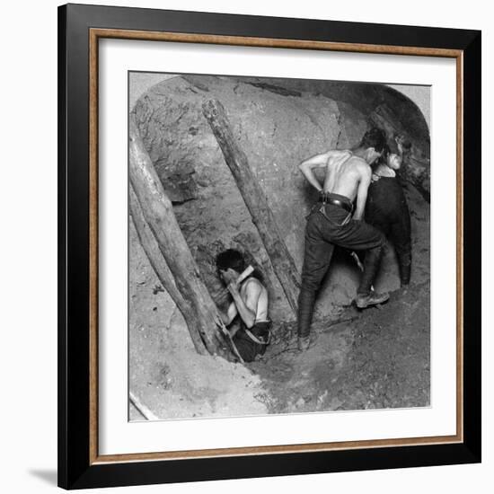 Mining at Messines Ridge, Belgium, World War I, 1914-1918-null-Framed Photographic Print