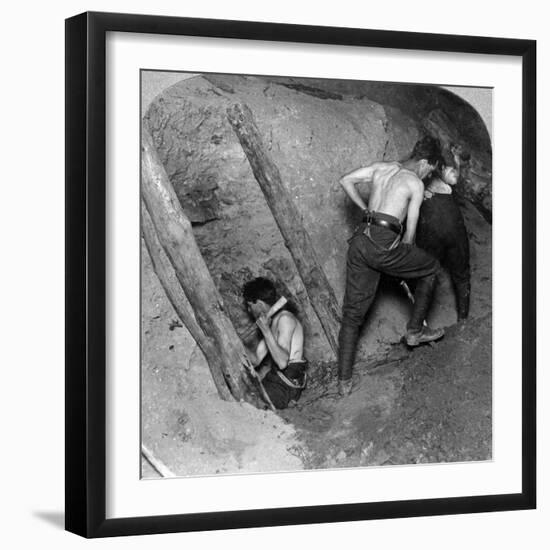 Mining at Messines Ridge, Belgium, World War I, 1914-1918-null-Framed Photographic Print