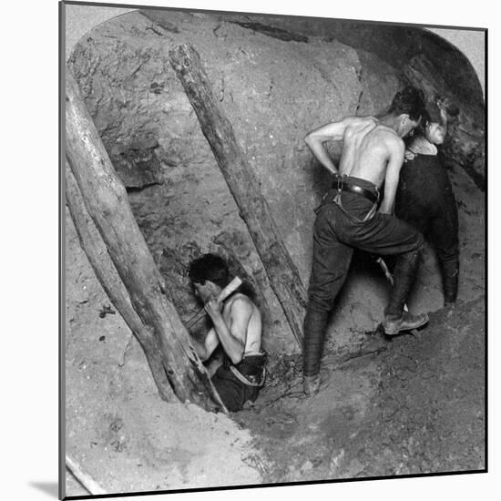 Mining at Messines Ridge, Belgium, World War I, 1914-1918-null-Mounted Photographic Print