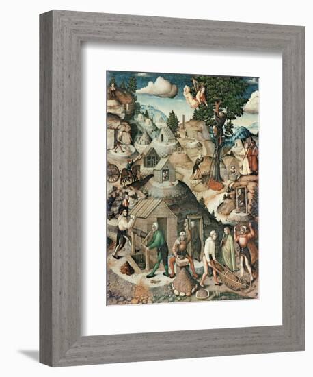 Mining Landscape, 1521-Hans Hesse-Framed Premium Giclee Print