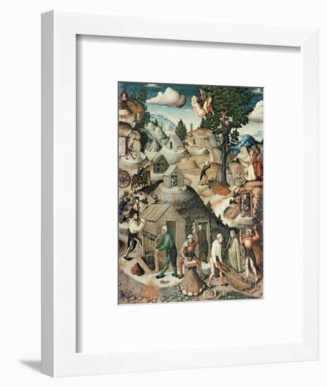 Mining Landscape, 1521-Hans Hesse-Framed Premium Giclee Print