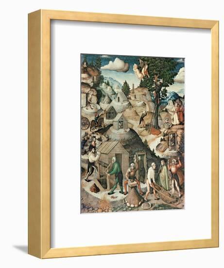 Mining Landscape, 1521-Hans Hesse-Framed Premium Giclee Print