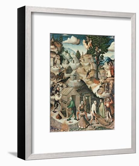 Mining Landscape, 1521-Hans Hesse-Framed Premium Giclee Print