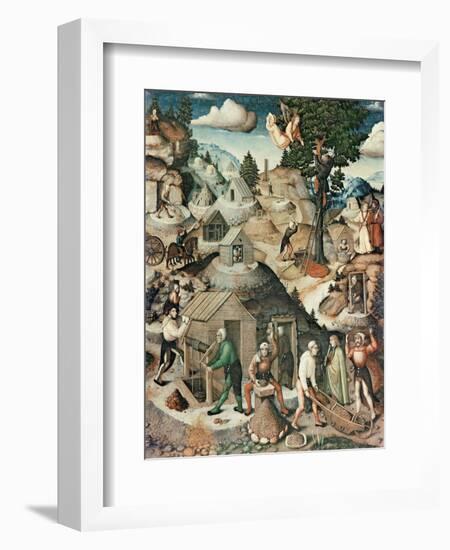 Mining Landscape, 1521-Hans Hesse-Framed Premium Giclee Print