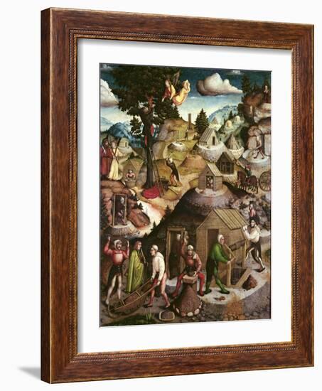 Mining Landscape, 1521-Hans Hesse-Framed Giclee Print