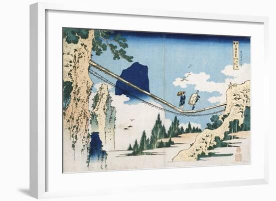 Minister Toru' from the Series 'Poems of China and Japan Mirrored to Life'-Katsushika Hokusai-Framed Giclee Print