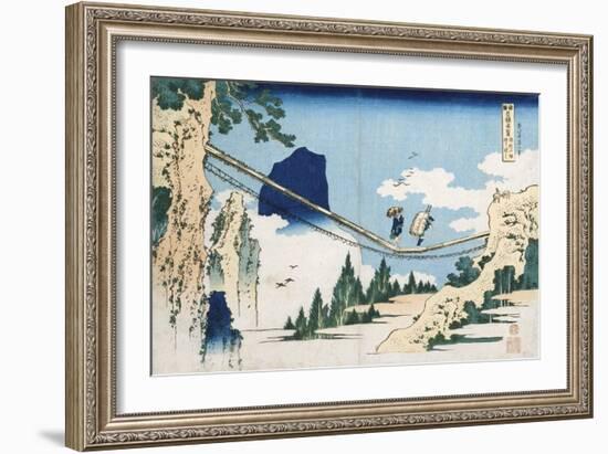 Minister Toru' from the Series 'Poems of China and Japan Mirrored to Life'-Katsushika Hokusai-Framed Giclee Print