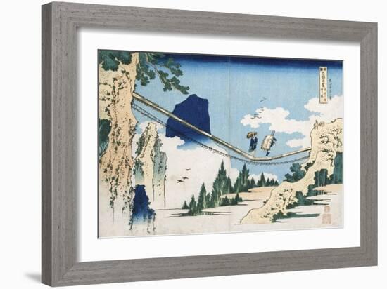 Minister Toru' from the Series 'Poems of China and Japan Mirrored to Life'-Katsushika Hokusai-Framed Giclee Print