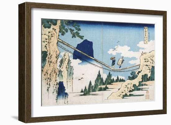 Minister Toru' from the Series 'Poems of China and Japan Mirrored to Life'-Katsushika Hokusai-Framed Giclee Print