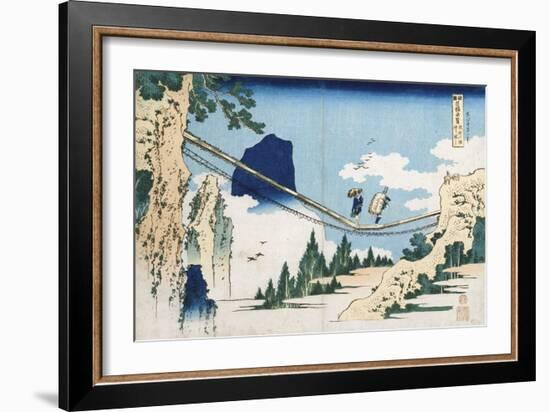 Minister Toru' from the Series 'Poems of China and Japan Mirrored to Life'-Katsushika Hokusai-Framed Giclee Print