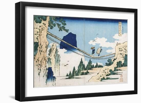 Minister Toru' from the Series 'Poems of China and Japan Mirrored to Life'-Katsushika Hokusai-Framed Giclee Print