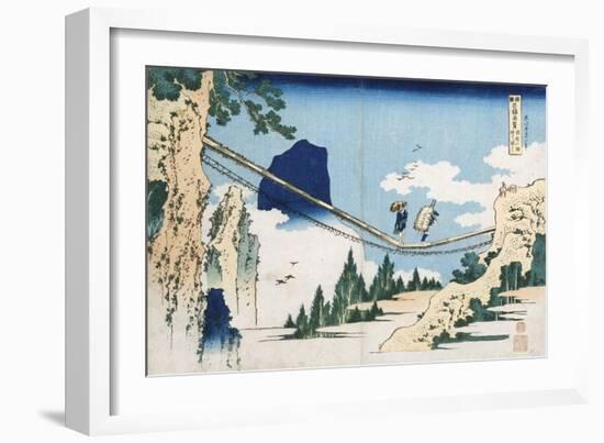 Minister Toru' from the Series 'Poems of China and Japan Mirrored to Life'-Katsushika Hokusai-Framed Giclee Print