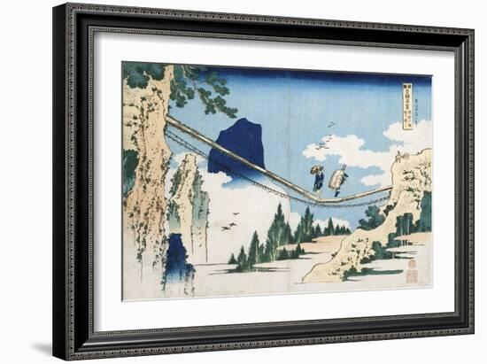 Minister Toru' from the Series 'Poems of China and Japan Mirrored to Life'-Katsushika Hokusai-Framed Giclee Print