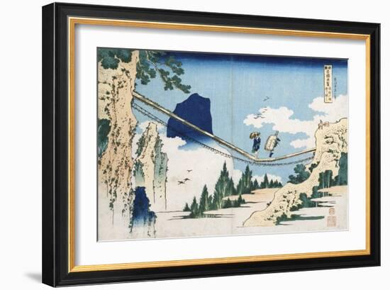 Minister Toru' from the Series 'Poems of China and Japan Mirrored to Life'-Katsushika Hokusai-Framed Giclee Print