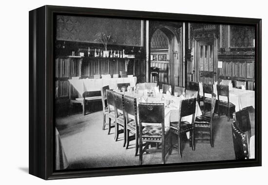 Ministers' Table, House of Commons Dining Room, Palace of Westminster, London, C1905-null-Framed Premier Image Canvas