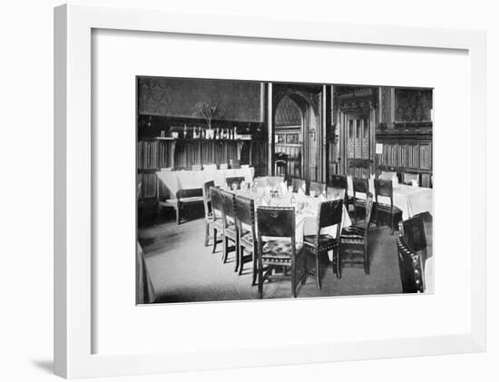 Ministers' Table, House of Commons Dining Room, Palace of Westminster, London, C1905-null-Framed Giclee Print