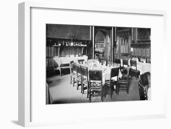 Ministers' Table, House of Commons Dining Room, Palace of Westminster, London, C1905-null-Framed Giclee Print
